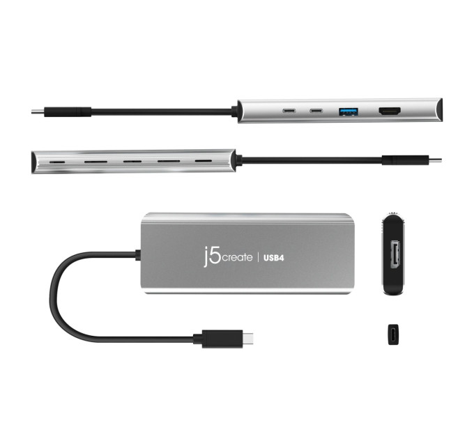 J5create Багатопортовий мультиадаптер J5create JCD401-N, USB-C 7-в-1