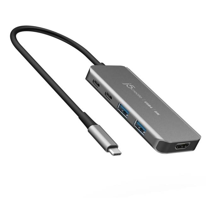 J5create Багатопортовий мультиадаптер J5create JCH453-N, USB Type-C 5-в-1