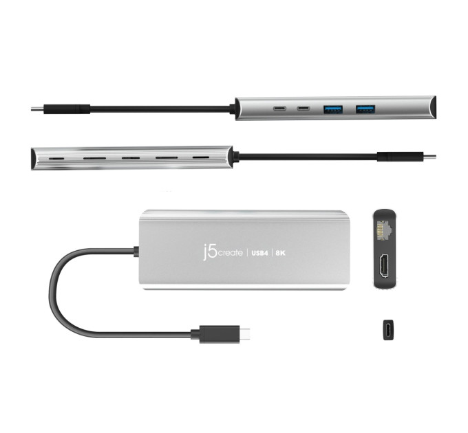 J5create Багатопортовий мультиадаптер J5create JCD403-N, Type-C 6-в-1