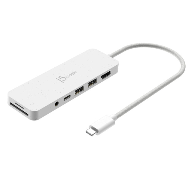 J5create Багатопортовий мультиадаптер J5create JCD373EW-N, USB Type-C 6-в-1