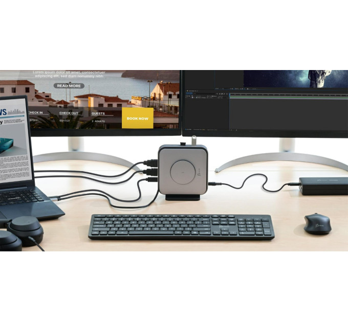 J5create Док станція J5create JCD3199-N, Type-C 10-в-1