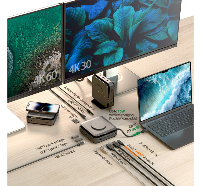 J5create Док станція J5create JCD3199-N, Type-C 10-в-1