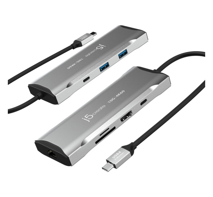 J5create Багатопортовий мультиадаптер J5create JCD393-N, USB Type-C 7-в-1