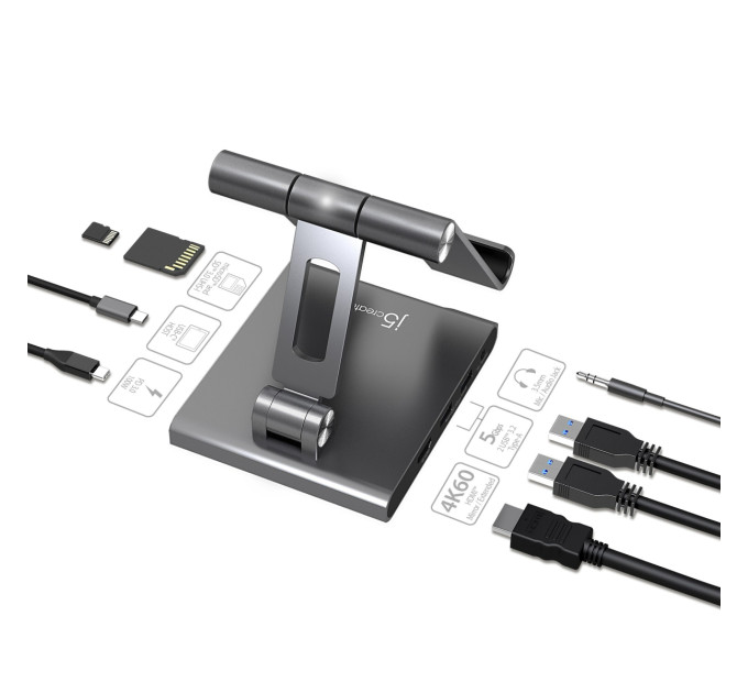 J5create Док станція J5create JTS224-N, Type-C 8-в-1