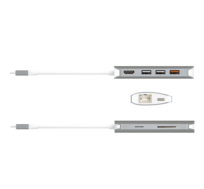J5create Багатопортовий мультиадаптер J5create JCD383-N, USB Type-C 9-в-1