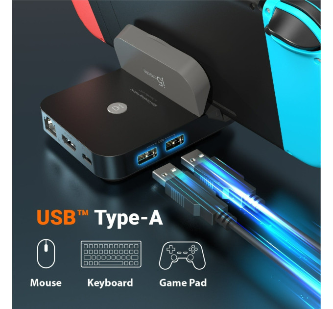 J5create Док станція для Nintendo Switch, J5create JCD620-N