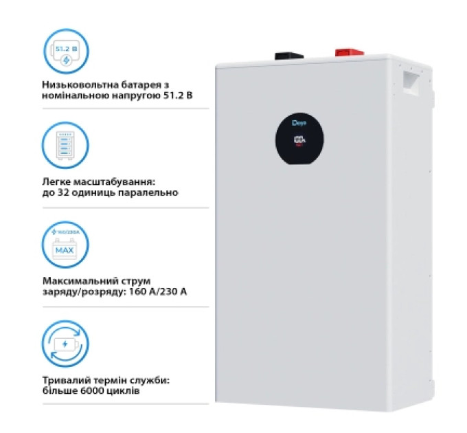 Deye Батарея LiFePo4 Deye SE-F16-С, 51.2V - 314Ah, 16kWh (SE-F16-С)
