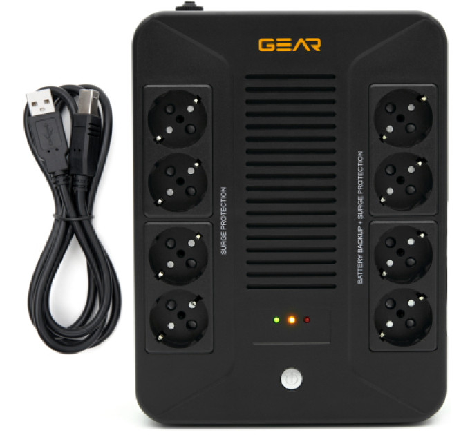 GEAR Пристрій безперебійного живлення GEAR GU-850PLUS6