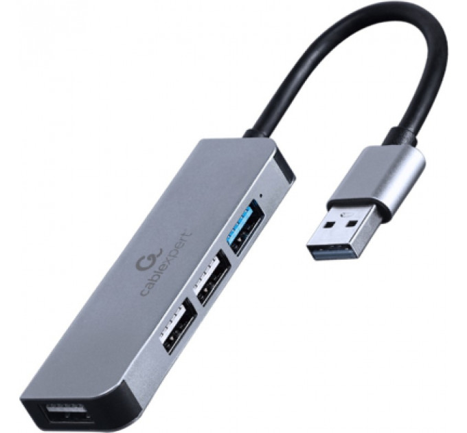 Концентратор Cablexpert USB-A to 1 х USB 3.1 Gen1 (5 Gbps), 3 х USB 2.0 (UHB-U3P1U2P3-01)