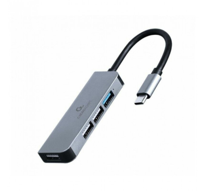 Концентратор Cablexpert USB-С to 1 х USB 3.1 Gen1 (5 Gbps), 3 х USB 2.0 (UHB-CM-U3P1U2P3-01)
