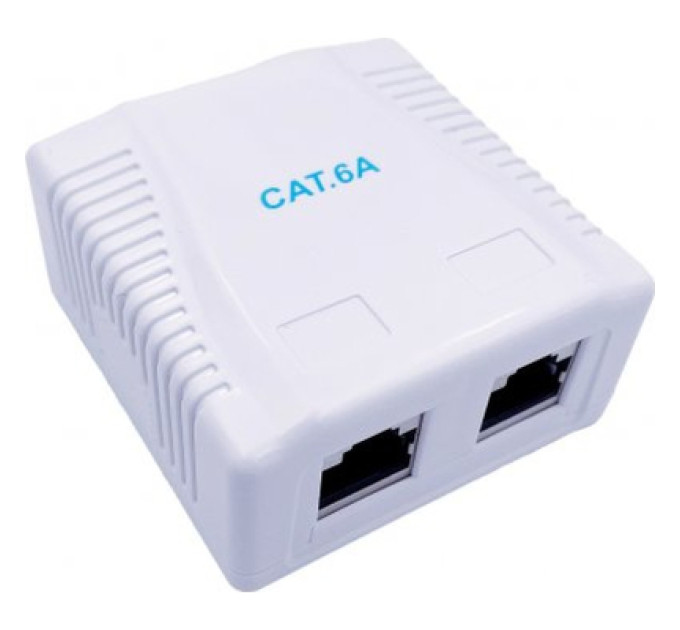 Cablexpert Розетка NCAC-2F6A-01, з мережевим роз'ємамі категорії 6A