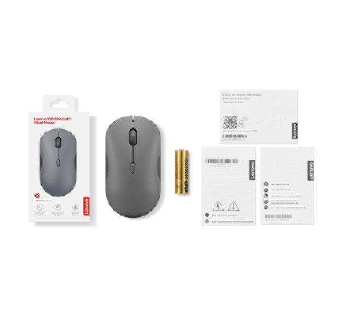 LENOVO Мишка Lenovo 350 Silent Bluetooth Luna Grey (GY51S61904)