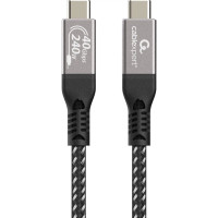 Кабель Cablexpert CCBP-USB4-CMCM240-0.5M, преміум якість, USB4, C-тато/C-тато, 0,5 м.