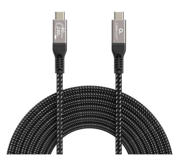 Cablexpert Кабель Cablexpert CCBP-USB4-CMCM240-0.5M, преміум якість, USB4, C-тато/C-тато, 0,5 м.