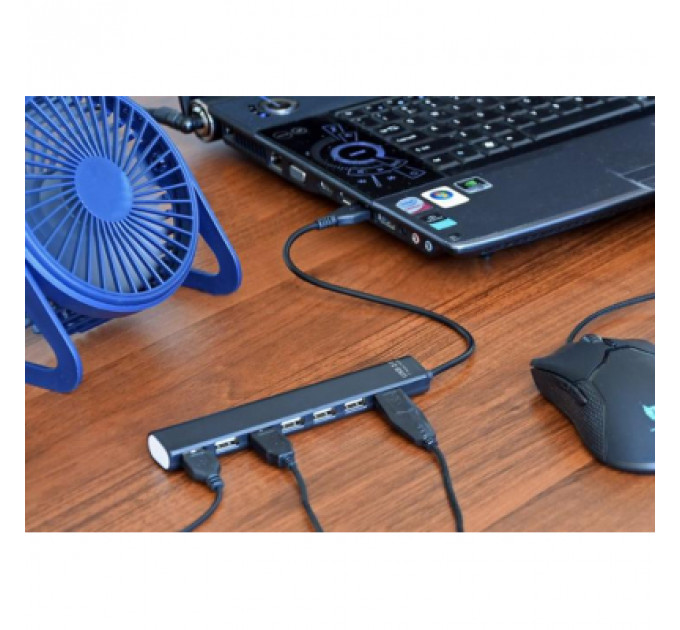 Концентратор Gembird 7 x USB 2.0 black (UHB-U2P7-04)