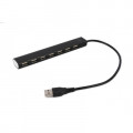 Концентратор Gembird 7 x USB 2.0 black (UHB-U2P7-04)