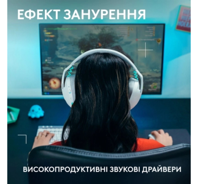 Logitech Навушники Logitech G321 Lightspeed White (981-001569)