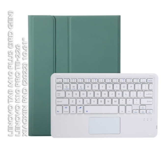 BeCover Чохол до планшета BeCover Keyboard+TouchPad Lenovo Tab M10 Plus TB-125F (3rd Gen)/K10 Pro TB-226/Xiaoxin Pad (2022) 10.61" (712392)