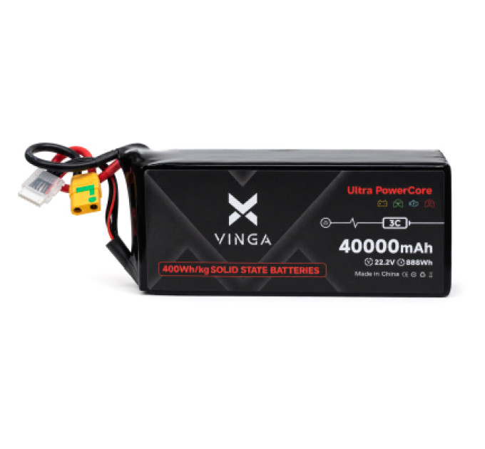 Vinga Акумуляторний блок Vinga 400Wh/kg 40Ah 6S 22.2V XT90S (400WHKG-40Ah-6S)