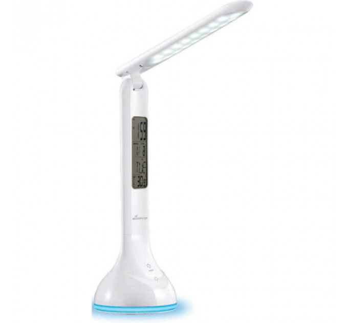 Настільна лампа Mediarange Compact LED desk lamp with LCD display, glossy-white (MROS502)