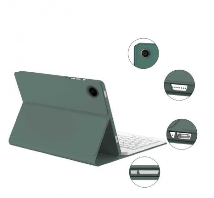 BeCover Чохол до планшета BeCover Keyboard+TouchPad Samsung Tab A9 Plus SM-X210/SM-X215/SM-X216 11.0" Dark Green (712413)