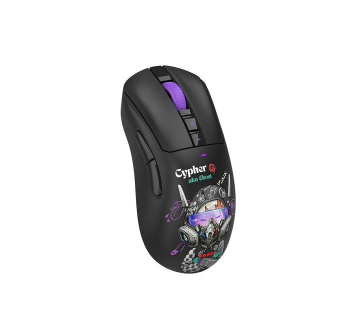 Bloody Миша ігрова бездротова Bloody R73 Ultra Duo (Cypher Ghost), колір чорний з малюнком