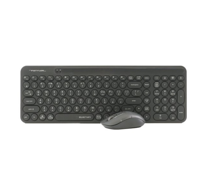 A4Tech Комплект бездротовий, клавіатура з мишою, A4Tech Fstyler FG3300 Air2 (Grey), сірий колір
