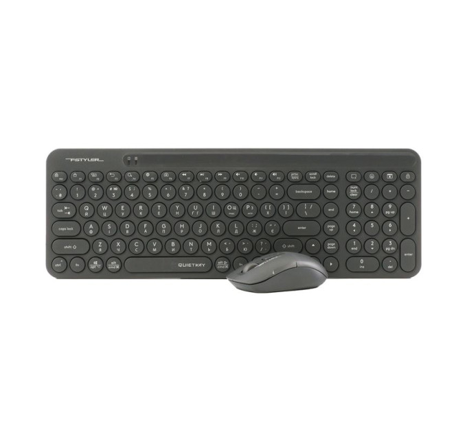 A4Tech Комплект бездротовий, клавіатура з мишою, A4Tech Fstyler FG3300 Air2 (Grey), сірий колір