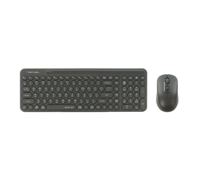 A4Tech Комплект бездротовий, клавіатура з мишою, A4Tech Fstyler FG3300 Air2 (Grey), сірий колір