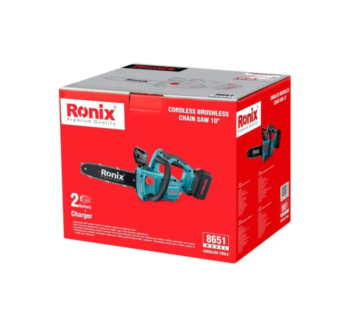 Ronix Акумуляторна ланцюгова пила Ronix 8651