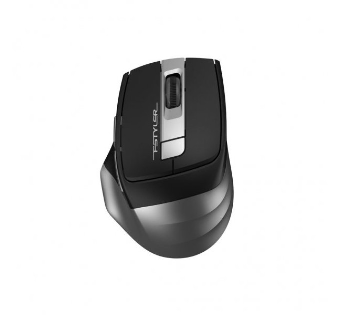 A4Tech Миша бездротова безшумна A4Tech Fstyler FG35S (Grey), USB, колір чорний+сірий