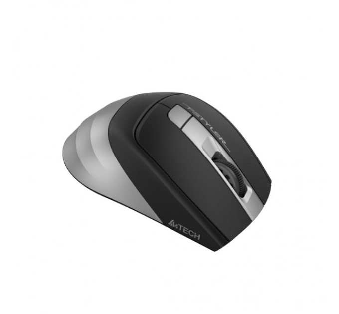 A4Tech Миша бездротова безшумна A4Tech Fstyler FG35S (Grey), USB, колір чорний+сірий
