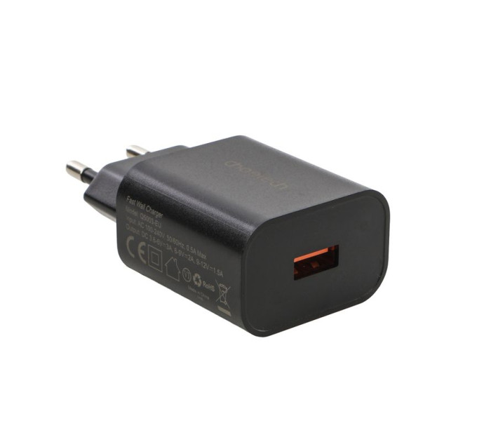 Choetech Мережевий зарядний пристрій Choetech Q5003-EU-BK, USB-A