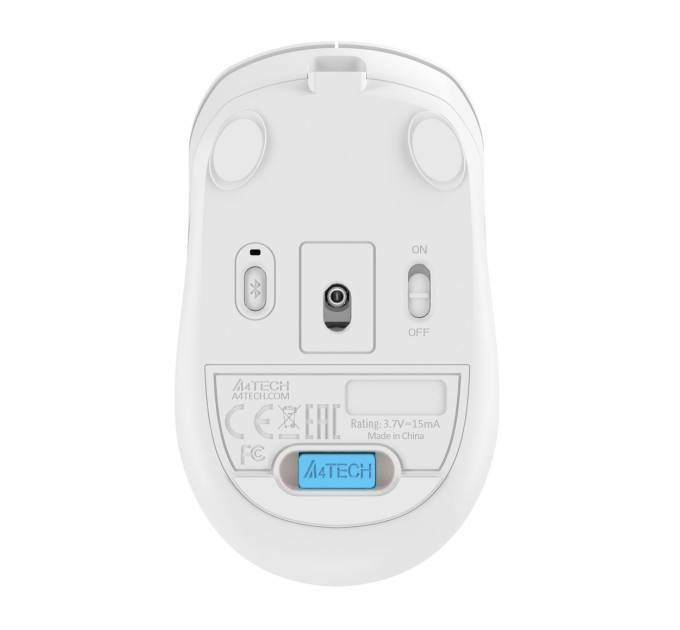 A4Tech Миша бездротова A4Tech Fstyler FG10CS Air2 (Grayish White),  USB, колір білий+сірий