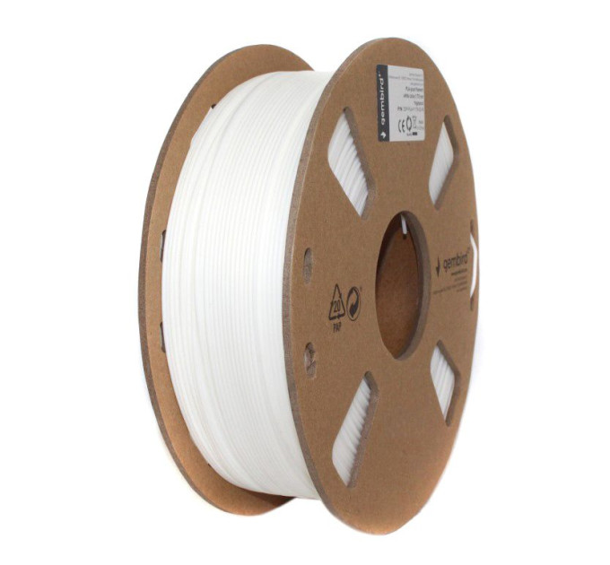 Gembird Філамент для 3D-принтера Gembird 3DP-PLA+1.75-02-W , PLA+, 1.75 мм, білий