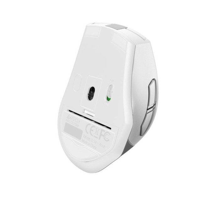 A4Tech Миша бездротова безшумна A4Tech Fstyler FG35S (Silver), USB, колір білий+сірий