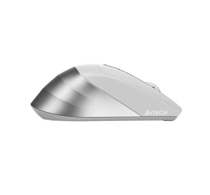 A4Tech Миша бездротова безшумна A4Tech Fstyler FG35S (Silver), USB, колір білий+сірий