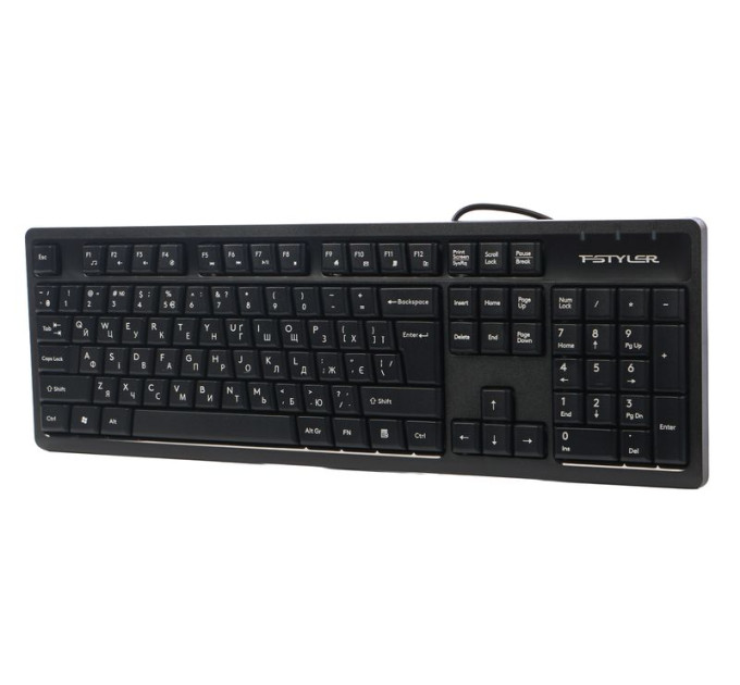 A4Tech Клавіатура A4Tech Fstyler FKS12 (Black), USB, колір чорний