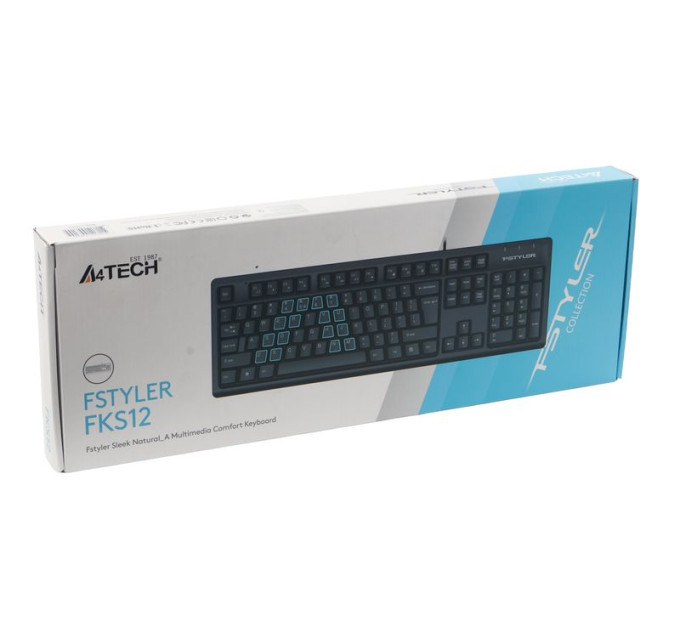 A4Tech Клавіатура A4Tech Fstyler FKS12 (Black), USB, колір чорний