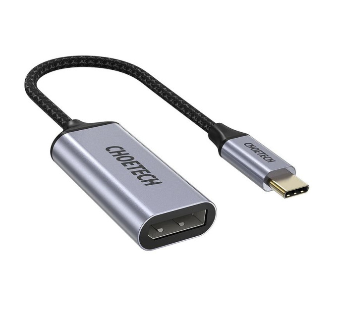 Choetech Адаптер-перехідник USB Type-C на DP Choetech HUB-H11-GY-V2