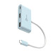 J5create Багатопортовий мультиадаптер J5create JCA379EC-N, USB Type-C 3-в-1 блакитний