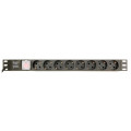 EnerGenie Модуль розподілу живлення EG-PDU-014-C14, 1U, 16A, 8шт євророзеток, 3м кабель С14