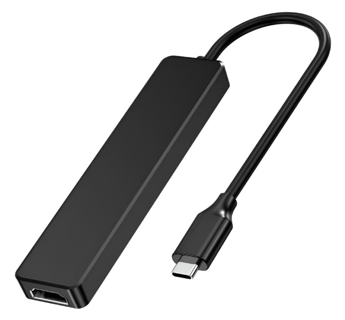 Choetech Адаптер Choetech HUB-M80-BK, USB Type-C 5-в-1
