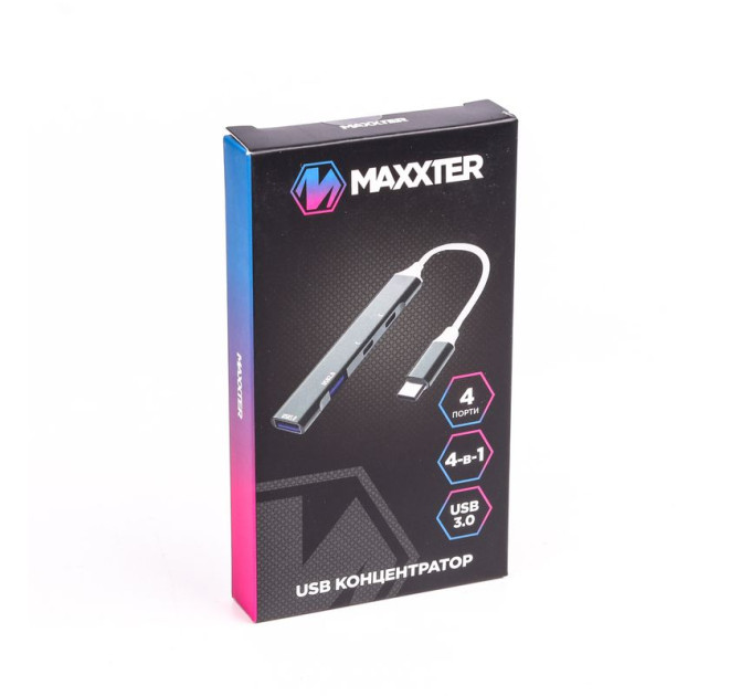 Maxxter Хаб USB 3.0 Maxxter HU3C-4P-03