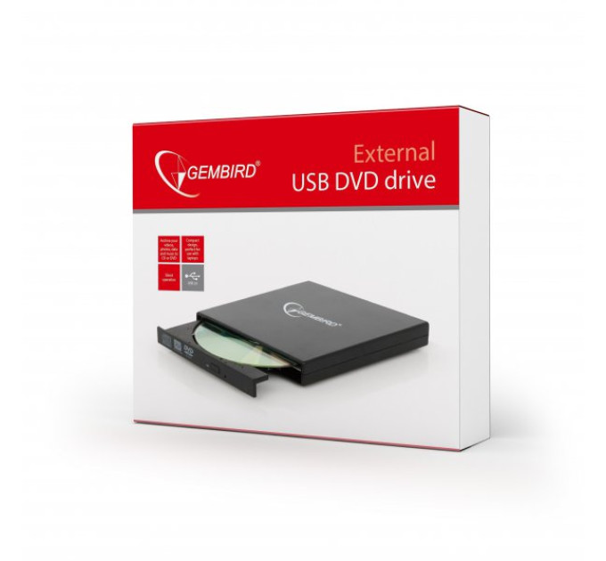 Gembird Зовнiшній DVD DVD-USB-02-SV,  USB2.0