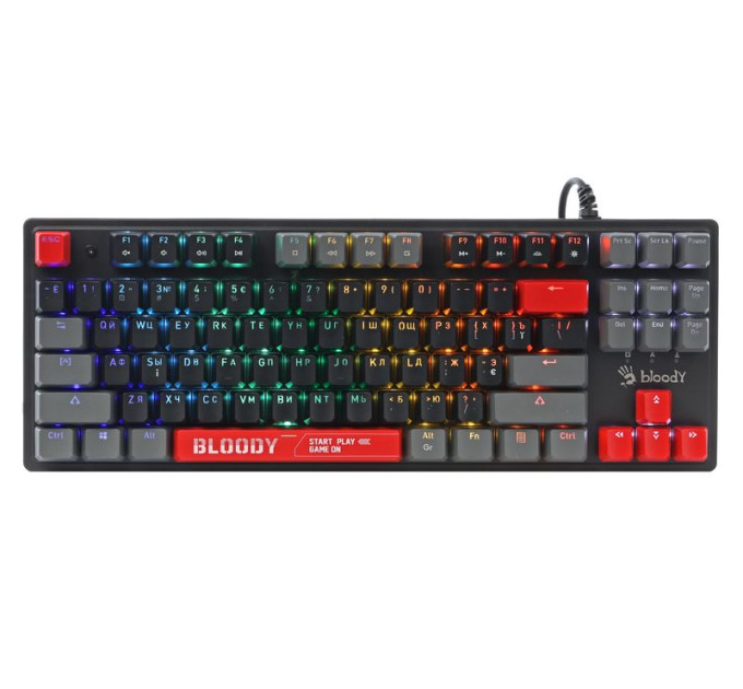 Bloody Механічна ігрова клавіатура Bloody S310N (Energy Red), USB, чорний