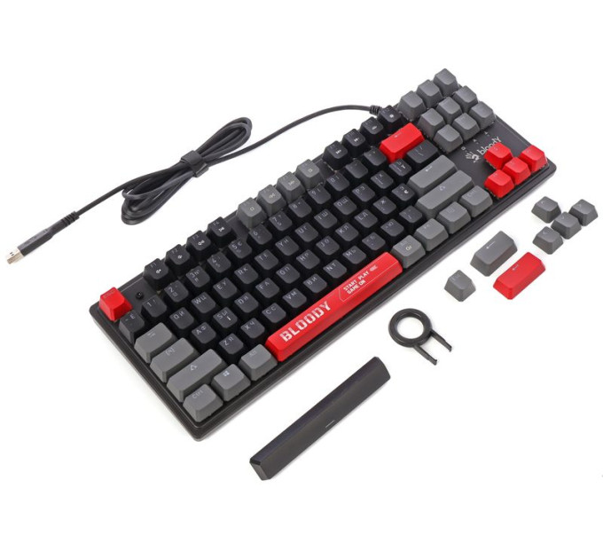 Bloody Механічна ігрова клавіатура Bloody S310N (Energy Red), USB, чорний