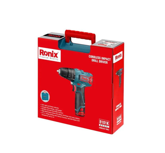 Ronix Шуруповерт акумуляторний Ronix 8101K