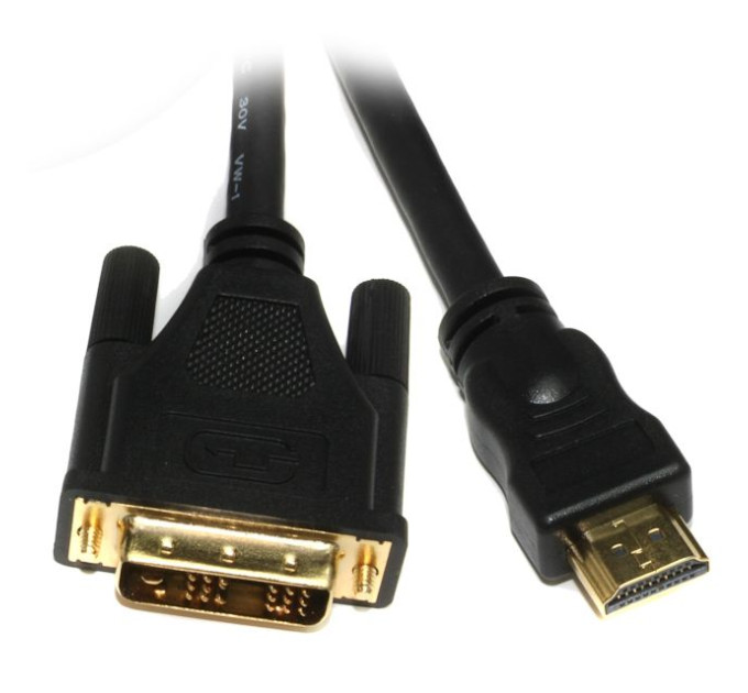 Viewcon Кабель Viewcon VD 066-3м, HDMI to DVI: 18+1; 3м, позолочені конектори, блістер, v1.3