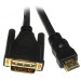 Viewcon Кабель Viewcon VD 066-3м, HDMI to DVI: 18+1; 3м, позолочені конектори, блістер, v1.3